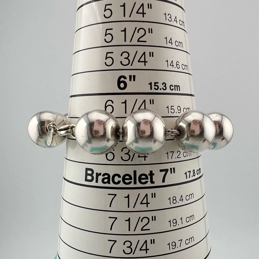 Tiffany & Co. 14mm HardWear Ball Bracelet Sterling Silver Retired - Picture 4 of 6